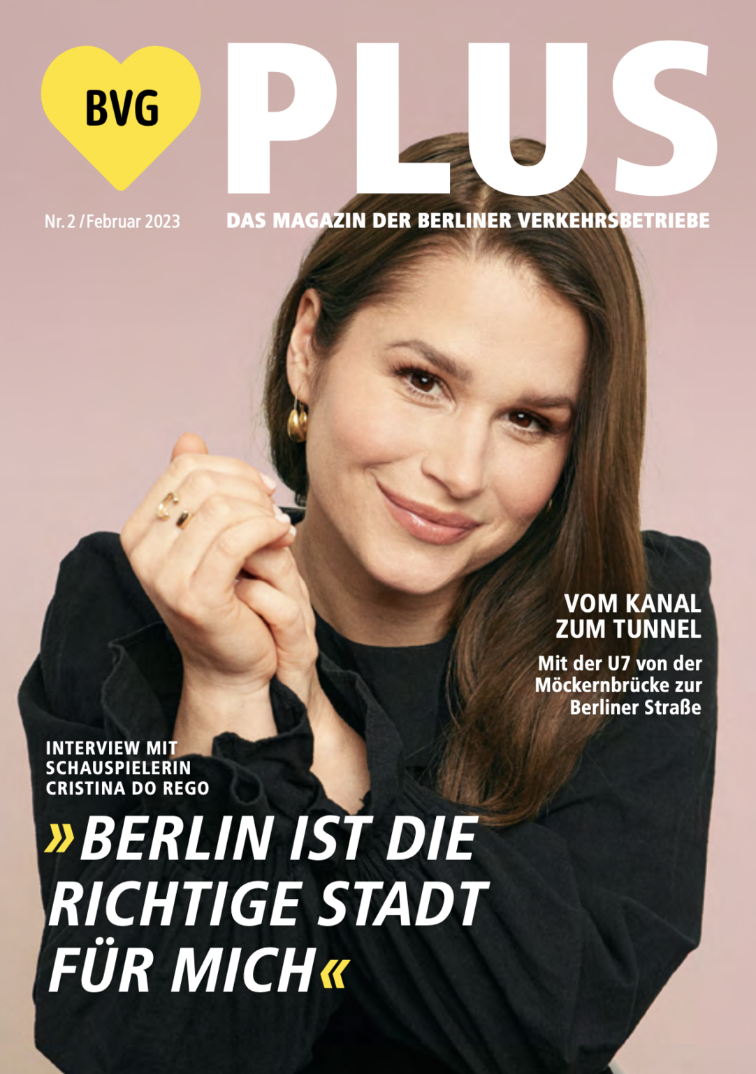 Cristina do Rego auf dem Cover des neuen BVG Magazins ZTA Management